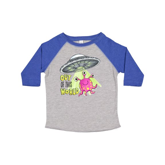 Inktastic Out of This World Cute Pink Alien Ufo Boys or Girls Toddler T-Shirt