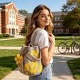 thumbnail image 2 of Boho Crochet Crossbody Bag with Detachable Flower - Handmade Crochet Shoulder Purse - Casual Mini Shoulder Purse - Stylish Handbag for Women Daily Use Holiday Gift(Orange), 2 of 7