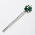 thumbnail image 5 of Peacock feathers Vintage Silver Lace-Edged Bookmark: the Gift for Readers and Book Lovers, 5 of 5