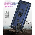 thumbnail image 7 of REQO Moto G Stylus 5G Case with HD Screen Protector, Military-Grade Ring Holder & Car Mount, 16ft Drop Tested, Blue, 7 of 7