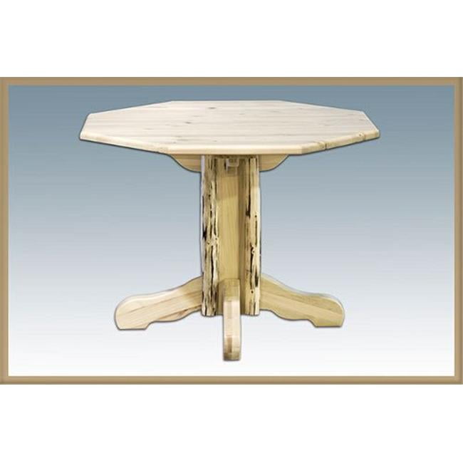 Early American Reclaimed Wood 45" Octagonal Bar Table
