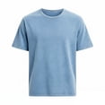 thumbnail image 4 of Kaemgyyd Men's Oversized T-Shirts Unisex Short Sleeves Casual Tops Round Neck Loose Fit Wash Vintage Tee Shirts Streetwear, 4 of 6