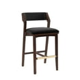 thumbnail image 6 of Patricia Modern Wood Upholstered Barstool in Black, 6 of 9