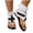White, variant on Women's Crocodile Pattern Ankle Boot Sandals, Thong Flat Summer Shoes for Casual Wear