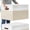 White with Beige, variant on 2 Pack EXTRA LARGE Blanket Storage Baskets with Lids, 22”x16”x12” Closet Organizers Bins for Clothes Towel/ Toy Storage Box with Lid Handles/ Stackable Decorative Fabric Bins for Living Room, Nursery
