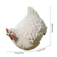 thumbnail image 3 of Garden Chicken Fence Decor Ornament, Farmyard Hen Fence Peeker Garden Decoration Outdoor Yard Fence Art, Decorative Chicken Fence Figurine Display for Garden Patio Balcony Yard Decor, 3 of 6
