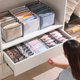 thumbnail image 4 of Caja de almacenamiento para vaqueros, organizador de guardarropa de 2 piezas, cajas de almacenamiento para vaqueros, caja de separación de malla, cajón para ropa, para pantalones, 4 of 5