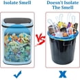 thumbnail image 5 of BIQWBIC 13 Gallon Automatic Trash Can, Touchless Stainless Steel Kitchen Garbage Can, Blue, 5 of 6