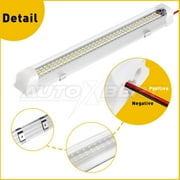 AUTOXBERT 2Pcs 12V LED Lights Bar 108 LED 6000K RV Interior Light Strip for Van Boat Trailer Camper