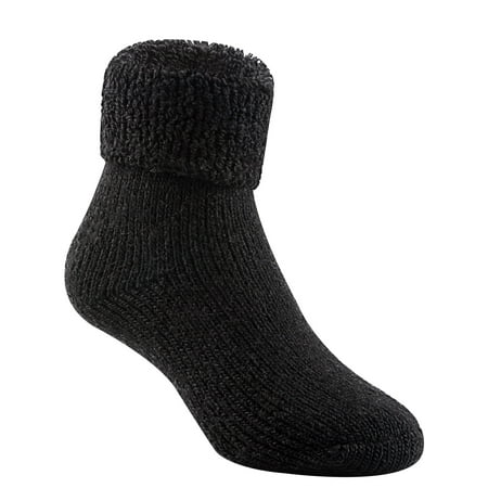 

Lian LifeStyle 3 Pairs Father-Mother-Son Extra Thick Wool Boot Socks Crew Plain LK01+LK02+LK03 (Black) (2Y-5Y)