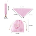 thumbnail image 3 of 3pcs/Set Natural Cotton Bib Pacifier Leash Set and Reusable Storage Bag Infant Care Collection Baby Essential, 3 of 9