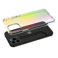 thumbnail image 3 of Apple iPhone 12 Pro Max /6.7" Phone Case Hybrid Gradient Transparent Colorful Stars Aurora Back Cover + TPU Multicolor Holographic Rainbow Glitter Impact Resistant Slim Cover for iPhone 12 PRO MAX, 3 of 7