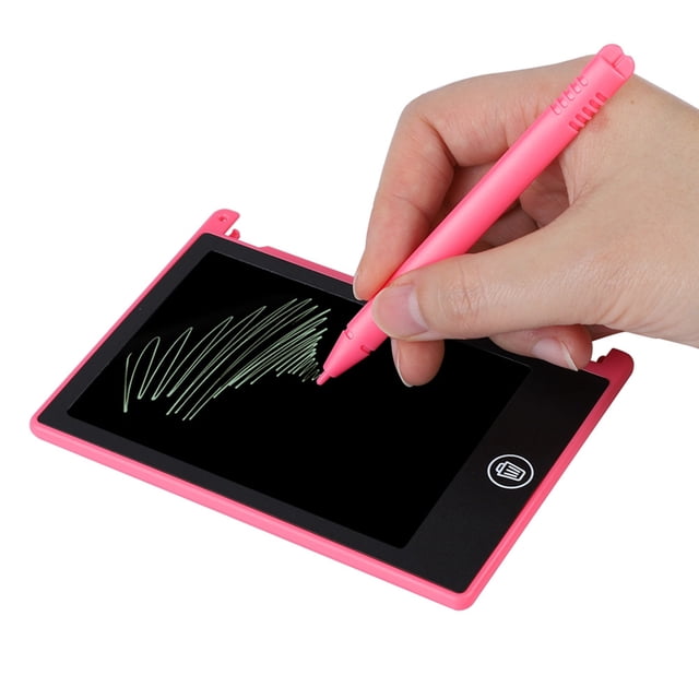 Ccdes LCD 4.5inch Writing Board Compact Lightweight Multi-Functional Black Blue Red