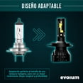 thumbnail image 4 of Luces Led para Auto - EVOLUM - Modelo Barracuda 11,000 lúmenes - Resistencia al Agua - Haz de luz Perfecto (H4), 4 of 9