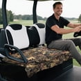 thumbnail image 5 of XYZCANDO Camouflage Leaf Golf Cart Seat Cover with 4 Front Pockets, Non-Slip Washable Terry Cloth Seat Protector Universal for 2-Seat Golf Carts, 5 of 8