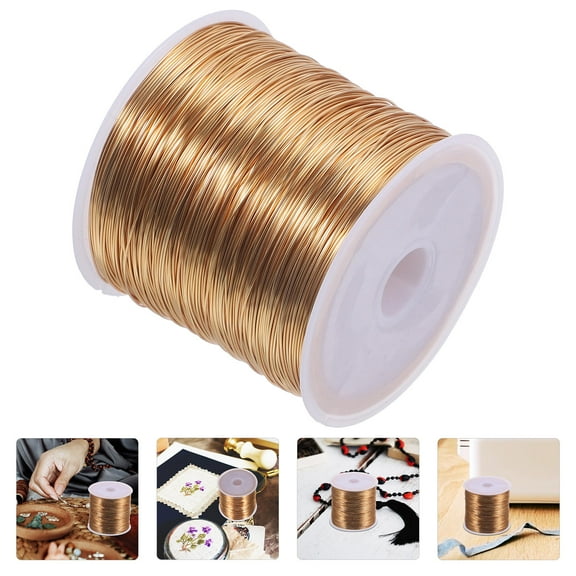 HOOWIFFY Golden Copper Wire for Jewelry Making, Crafting, Projects, Beading, and Wire Wrapping Supplies