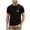 Black, variant on Heavyweight T Shirts Men's Ribbed Crew Neck Regular Fit Center Logo T Shirt Black,S