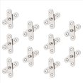 thumbnail image 2 of 40PCS Shed Puerta Bisagras Cocina Gabinete Oculto 360 Grados de Rotación de Pivote de Acero Inoxidable Giratorio 57x16mm, 2 of 5