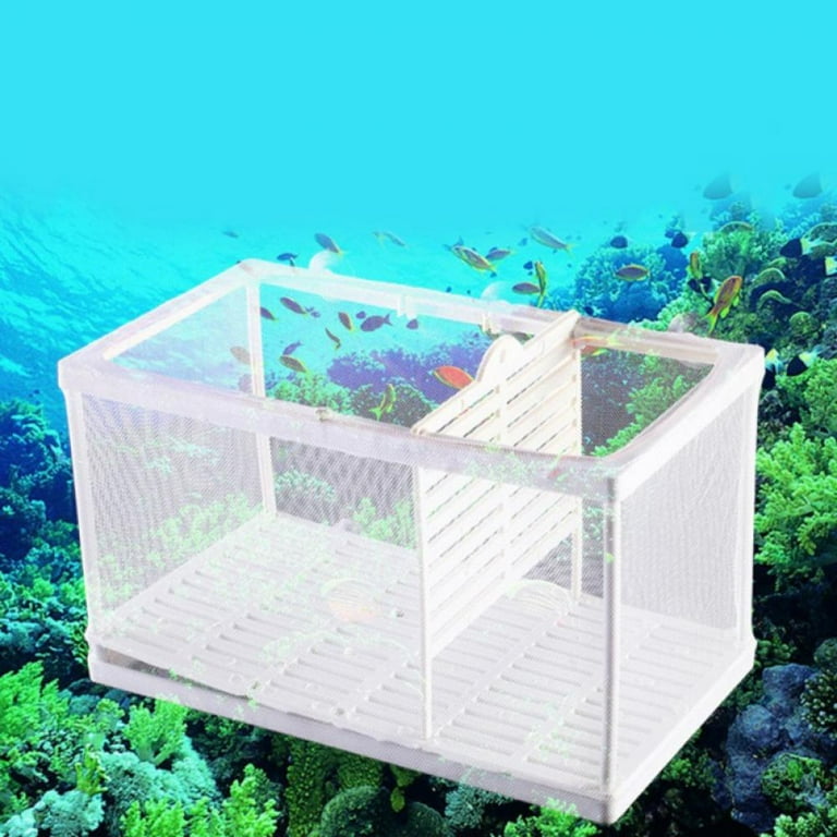 Magazine Aquarium Fry Baby Fish Tank Guppy Breeding Breeder Trap Box Nursery Hatchery Net