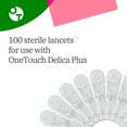 thumbnail image 6 of OneTouch Delica Plus Lancets for Diabetes Testing | Extra Fine 33-Gauge for Blood Test | Diabetic Supplies for Blood Sugar Monitor | For Lancing Device, 100 Count, 6 of 8