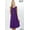 PURPLE, variant on Women & Plus Sleeveless Round Neck Knee Length Tunic Swing Dress (MAUVE, L)