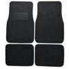 BDK MT-100-DG Classic Carpet Mats for Car SUV Van and Truck-Universal Fit Front and Rear Floor Protection with Heelpad, Dark Gray