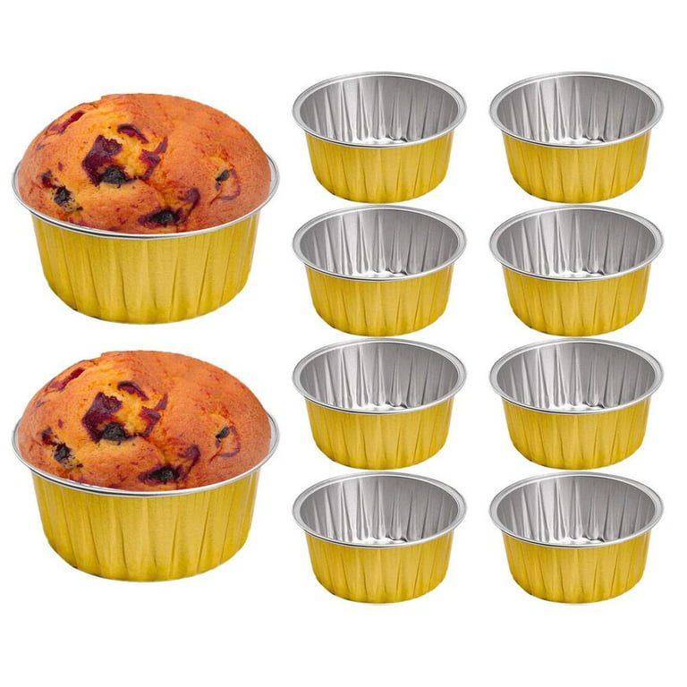 Aluminum Foil Baking Cups, Foil Muffin Liners, Backing Essentials For Tart,  Cupcake, Souffle, Appetizer Bakery Wedding Birthday Holiday Seasonal Theme  Party, Baking Tools - Temu