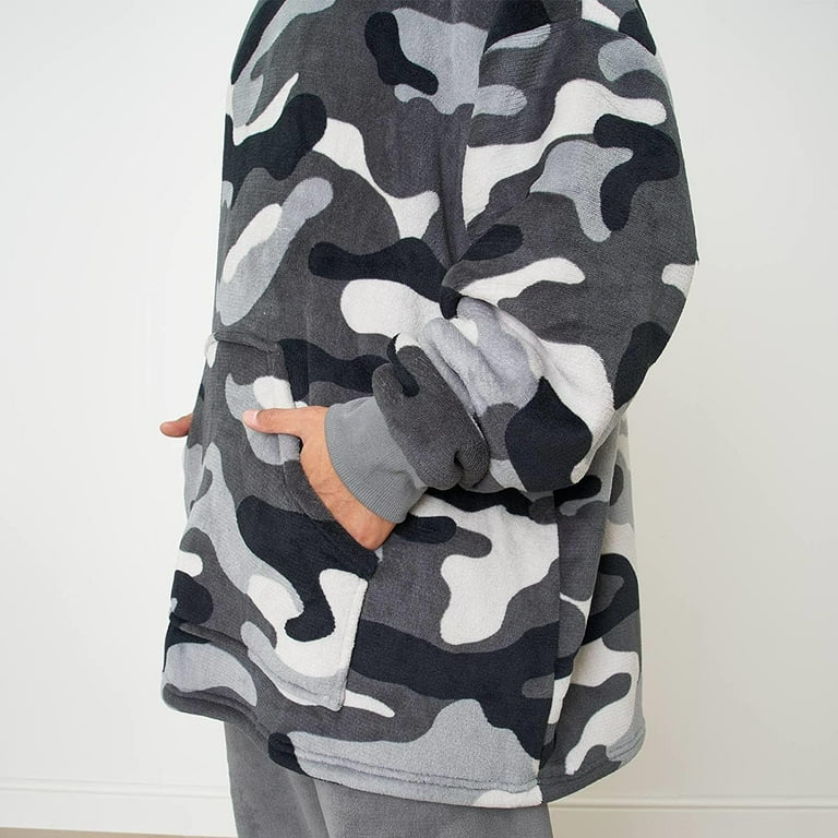 Camo hoodie blanket sales