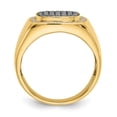 thumbnail image 2 of Auriga Fine Jewelry 14K Yellow Gold Black and White Men's Diamond Ring Size 10, 2 of 6