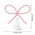 thumbnail image 3 of Pearl Valentine's Day Tree Top Decoration Pearl Bowknot Christmas Tree Top Decorative Piece Party Setup, 3 of 6