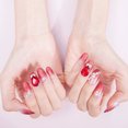 thumbnail image 4 of 24PCS False Nail Simulated Pearl Rhinestone Fake Nail for Wedding Party, 4 of 5