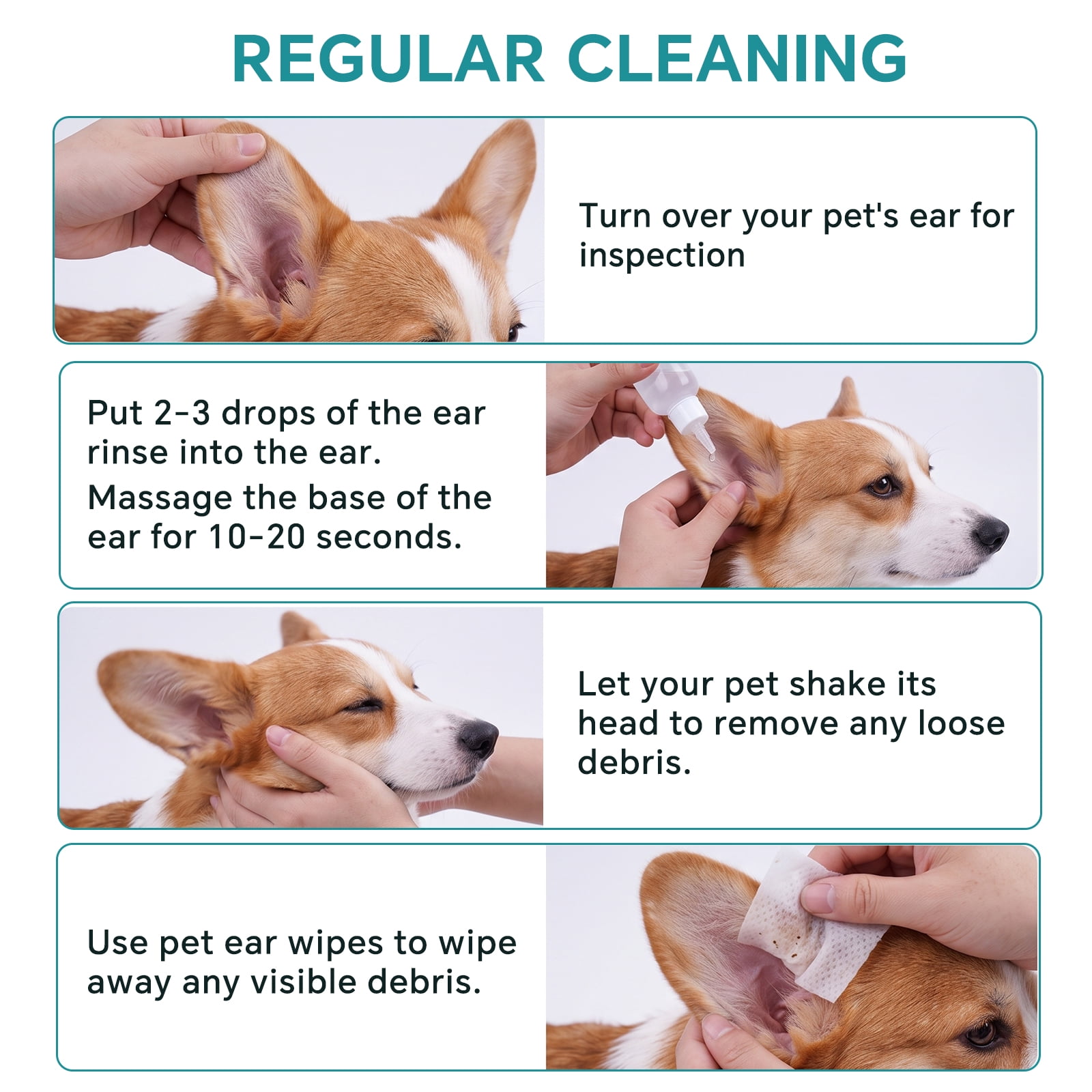Pet Ear Drops for Dogs & Cats