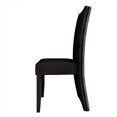 thumbnail image 6 of Castle Place Corduroy Contemporary Wooden Dining Chairs, Black, Set of 2, 6 of 11