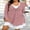 Pink, variant on Cuteduck Plus Size Women’s Long Sleeve V-Neck Zipper Dress Autumn/Winter 1X-5X
