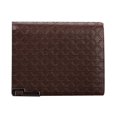 thumbnail image 1 of Funie Men\'s Short Faux Leather Tartan Pattern Zipper Wallet Card Money Clutch Billfold, 1 of 8