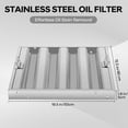 thumbnail image 6 of Accreate 5-Pack Commercial Range Hood Baffle Filters, 430 Stainless Steel Grease Filter, 4 Grooves, Heavy-Gauge Design for Restaurant Exhaust Hoods, 6 of 6