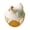 D-21cm, variant on SUYOLL Elegant Hen Shaped Egg Basket Cute Decorative Wire Holder With Ceramic Lid Nice Preservation Making Eggs Safer For Kitchen Storage