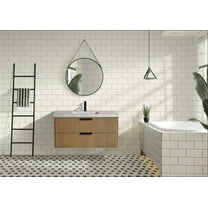 San Diego 42" Floating Bathroom Vanity Weathered Fir