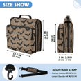 thumbnail image 3 of Leopard Bats Printed Zipper Binder with Handle&Shoulder Strap 2 inch 3 Ring 500+300 Sheet Capacity File Folder Organizer, 3 of 8