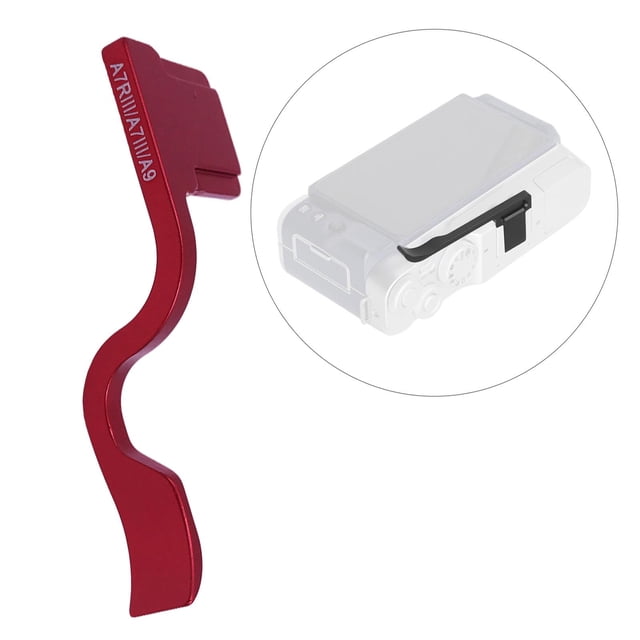 Empuñaduras de cámara, apoyo para , para hacia arriba, cubierta para zapata, , empuñaduras metálicas para rojo shamjiam Empuñadura para el pulgar de la cámara