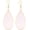 Translucent White, variant on Natural Crystal Healing Stone Earrings Statement Teardrop Dangle Earrings for Women