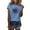 Blue, variant on Sherrylily Summer Women Sunflower Short Sleeve T Shirt Cute Graphic Tees Loose Tops