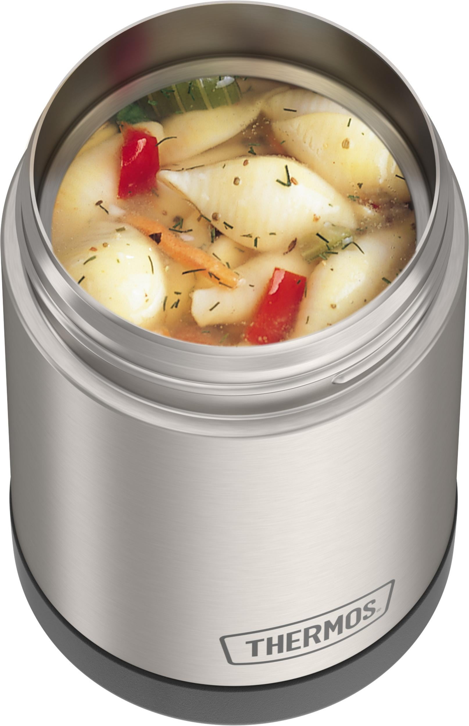 Thermos for Hot Food, Safe New 304 16 Ounce Reusable Stainless Steel Thermos  Food Jar with Silicone Hand Strap Leak Proof Wide Mouth Spoon Vacuum  Insulation Technology, 3.54x3.54x4.52in #1 - Yahoo Shopping