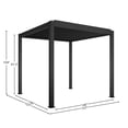 thumbnail image 3 of Freestanding Villa Pergola with Motorization and LED Lighting Included, 13' x 13', Dark Gray, 3 of 5