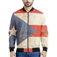thumbnail image 5 of Chaqueta con gráficos de la bandera de Puerto Rico, ropa para hombre, sudadera con estampado 3D, chaquetas bomber informales geniales con cremallera, tops de moda urbana, abrigo, 5 of 5