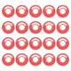 thumbnail image 1 of Discos de Encuadernación de Plástico Uxcell 20 Pcs 1.1 pulgadas Discos de Expansión de Encuadernación Anillo Rojo, 1 of 7