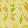 thumbnail image 1 of Ahgly Company Machine Washable Indoor Square Transitional Golden Brown Yellow Area Rugs, 5' Square, 1 of 7