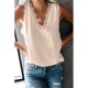 thumbnail image 2 of Encaje TRIM Tank Top color puro V Masajeadores de cuello sin mangas elegante Loose fit casual chaleco las mujeres para citas, 2 of 6