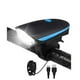 thumbnail image 2 of Luz de bicicleta recargable USB, linterna de bicicleta impermeable con campana de bicicleta de luz de 120 decibeles, luz de bicicleta LED para carretera y montaña - Seguridad para la noche, 2 of 5