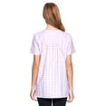thumbnail image 4 of Casual Nights Women's Snap Front Smock Cobbler Woven Scrub Apron Top with Pockets, 4 of 5